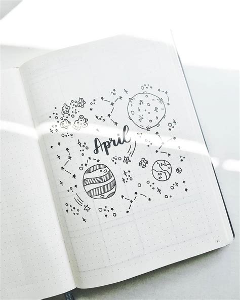 55+ Space and Galaxy Bullet Journal Theme Inspirations | Masha Plans