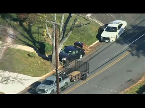 Police Chase Ends When Stolen Car Crashes Into Tree In Silver Spring