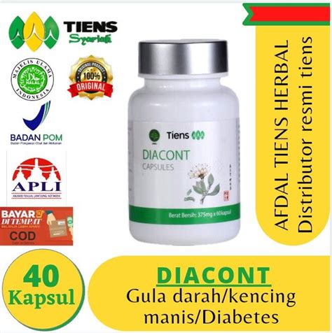 Tiens Diacont Isi Full Kapsul Obat Diabetes Kencing Manis