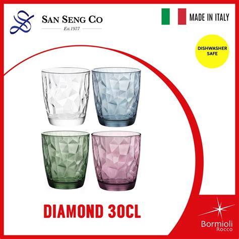 San Seng BORMIOLI ROCCO DIAMOND 300ML Set Of 6 PCS Imported