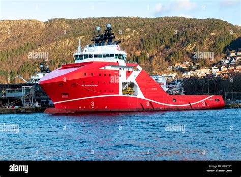 Offshore Ahts Anchor Handling Tug Supply Vessel Kl Sandefjord In The