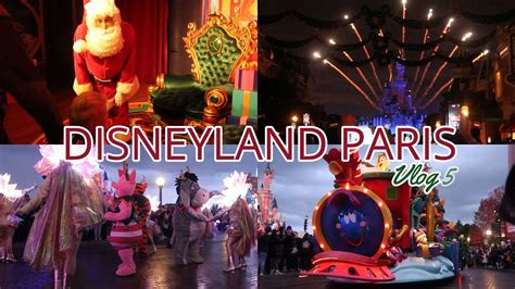 DISNEYLAND PARIS VLOG 5 Mickeys Dazzling Christmas Parade Disney