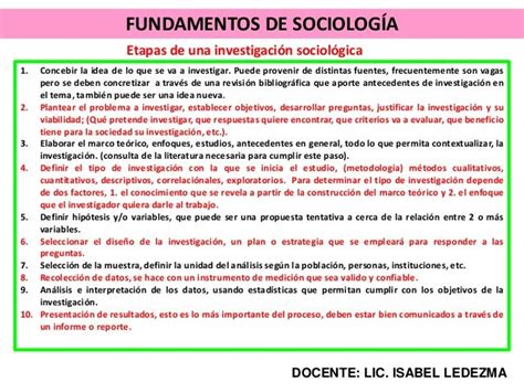 Unidad 1 Métodos Y Técnicas De La Investigación En Sociología