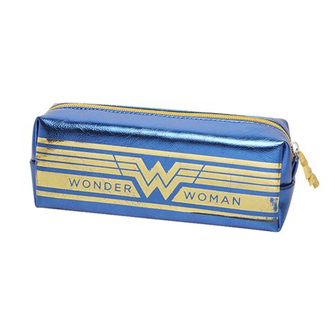 Cartuchera Mooving Rectangular Wonder Woman Azul