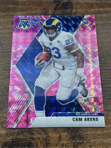 Panini Mosaic Pink Camo Prizm Cam Akers Los Angeles Rams