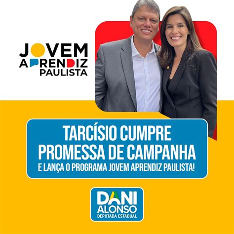 Governador Tarcísio E Deputada Dani Alonso Lançam Programa Jovem