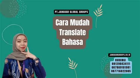 Cara Mudah Translate Bahasa Jangkar Global Groups