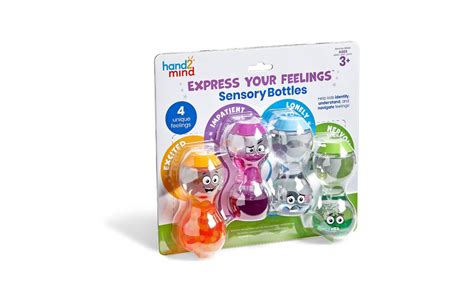 Express Your Feelings Sensory Bottles Excited Nervous Lonely And