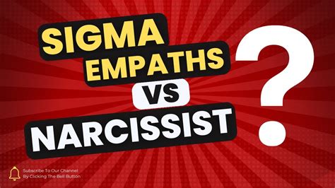 Sigma Empath Vs Narcissist Do You Know The Differences YouTube