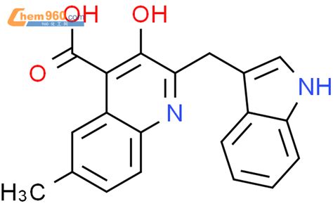 4 Quinolinecarboxylic Acid 3 Hydroxy 2 1H Indol 3 Ylmethyl 6 Methyl