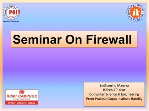 Firewall Ppt Ppt