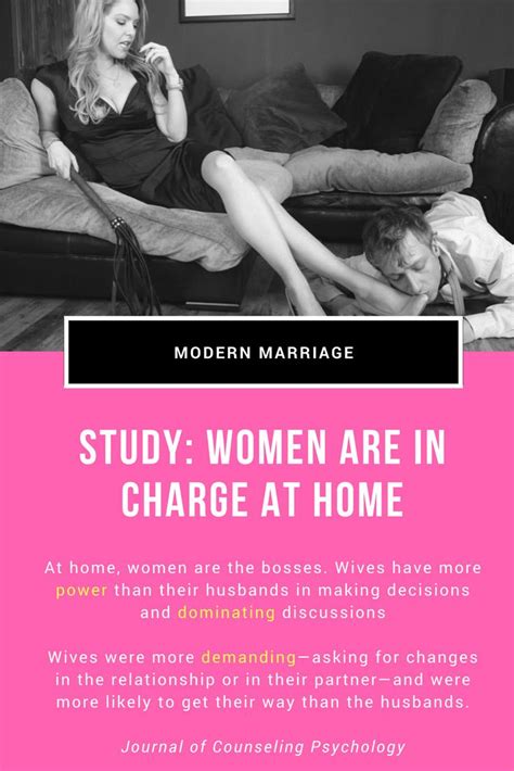 Science Proves What We Already Know Wives Rule Their Men At Home Female Led Relationships In