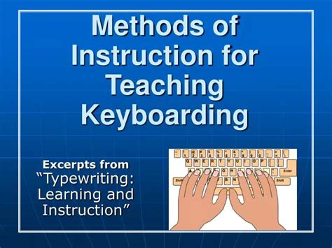 Ppt Methods Of Instruction For Teaching Keyboarding Powerpoint