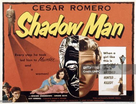 The Shadow Man Poster Us Poster Cesar Romero Bottom From Left