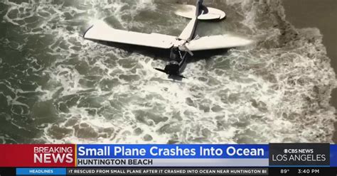 Pilot Rescued From Small Plane After It Crashed Into Ocean Near