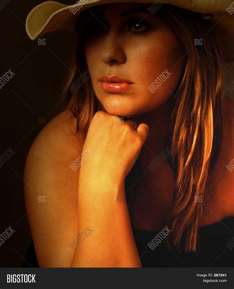 Warm Cowgirl Image Photo Free Trial Bigstock