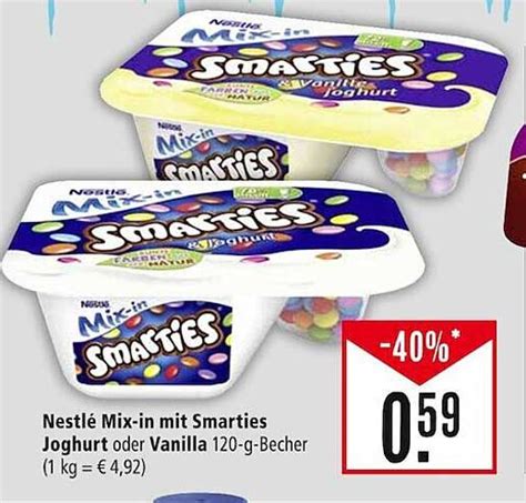 Nestl Mix In Mit Smarties Joghurt Oder Vanilla Angebot Bei Marktkauf