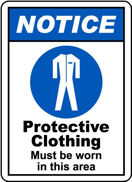 Protective Clothing Must Be Worn Sign Save 10 Instantly