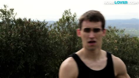 Smooth Amateur Jock Softly Jerks His Shaft On The Bench