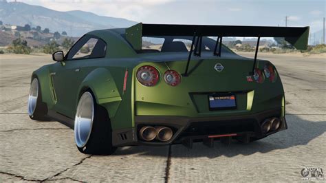 Nissan Gt R Wide Body R35 Green Pea For Gta 5