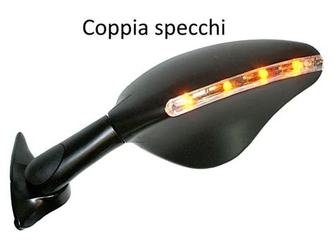 Specchietti Far Coppia Specchi Con Led Ducati Panigale Nero