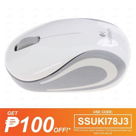 Logitech M187 Wireless Mini Mouse White Shopee Philippines