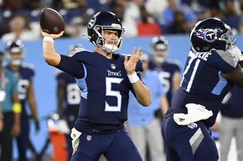 Titans Go With Rookie Malik Willis As Tannehills Backup Qb Ap News