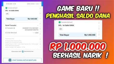 Apk Baru Dibayar 1JUTA Apk Game Penghasil Saldo Dana Tercepat 2024