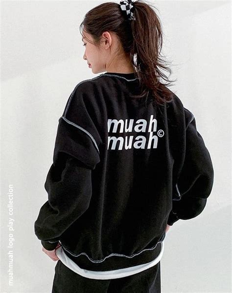 Muahmuah Signature Logo Line Lower Sweatshirt Codibook