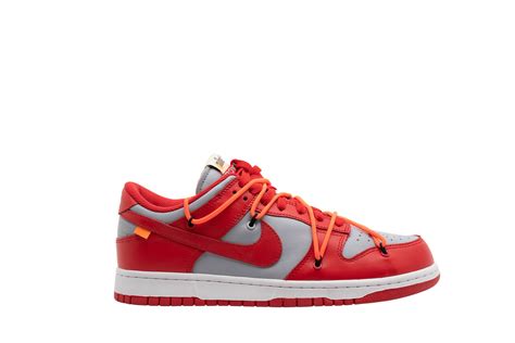 Nike Dunk Low X OFF WHITE University Red 2019 For Sale Authenticity