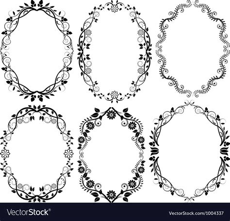 Floral frame Royalty Free Vector Image - VectorStock