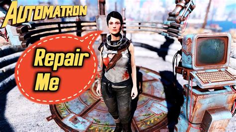 Fallout 4 Automatron Dlc Curie Keeps Forgetting Shes A Synth Youtube