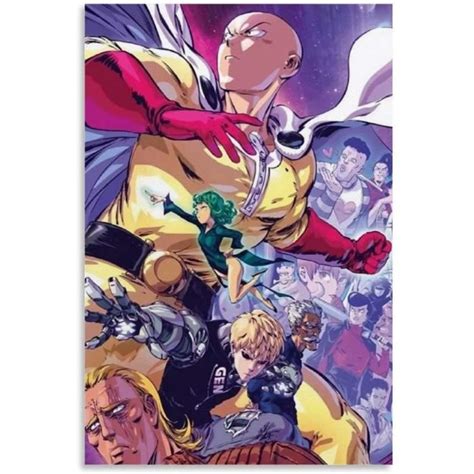 Affiche De L Anim One Punch Man Saitama A Collection De Personnages