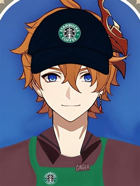 Childe Tartaglia Genshin Impact Pfp Starbucks