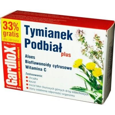 GARDLOX Tymianek i Podbiał plus 24 past do ssania 13235046475 Allegro pl