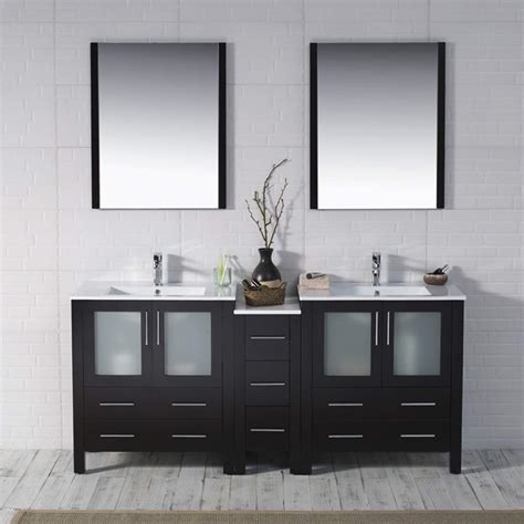 Acclaim Inch Double Bathroom Vanity Cabinet In Espresso Anve