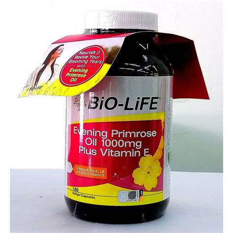 Bio Life Evening Primrose Oil Vitamin E 180s Shopee Malaysia