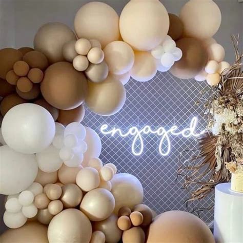 Arche De Ballons Marron Beige Et Blanc Lot De Ballons Mon