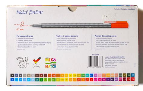 60 Staedtler Triplus Fineliner Pens Jenny S Crayon Collection