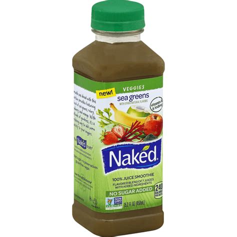 Naked Smoothie 100 Juice Sea Greens Produce Cannata S