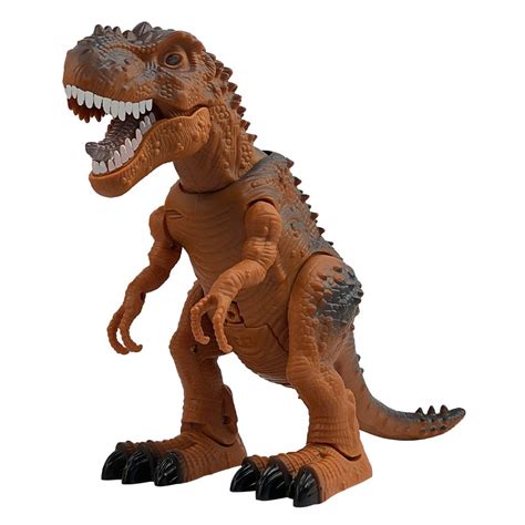 Tiranossauro Rex De Brinquedo Que Acende Faz Barulho E Anda Base De