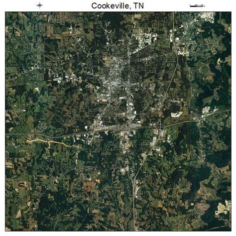 Aerial Photography Map of Cookeville, TN Tennessee