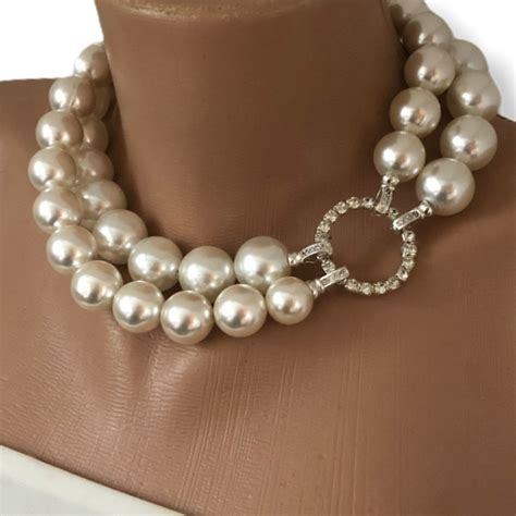 Handmade Bridal Pearl Necklace - Etsy