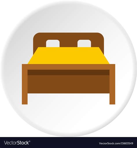 Bed Icon Circle Royalty Free Vector Image Vectorstock