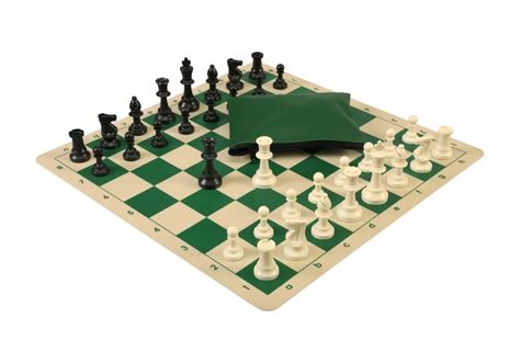 Basic Chess Set Combination With Silicone Chess Board And Triple