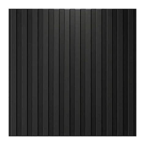 Afoxsos Black Slat Wall Panel D Fluted Textured Easy To Install