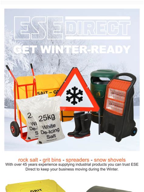 Ese Direct Rock Salt Grit Bins Shovels Spreaders Milled