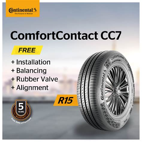 Continental Official Comfortcontact Cc7 18555r15 18560r15 18565r15