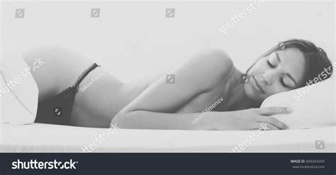 Sensual Sleeping Naked Woman Lying Bed Stock Photo Shutterstock