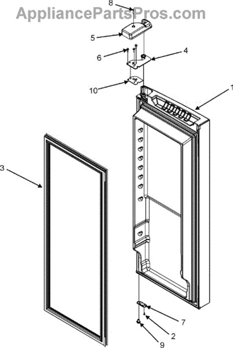 Parts For Maytag Mfi2568aew Right Refrigerator Door Parts